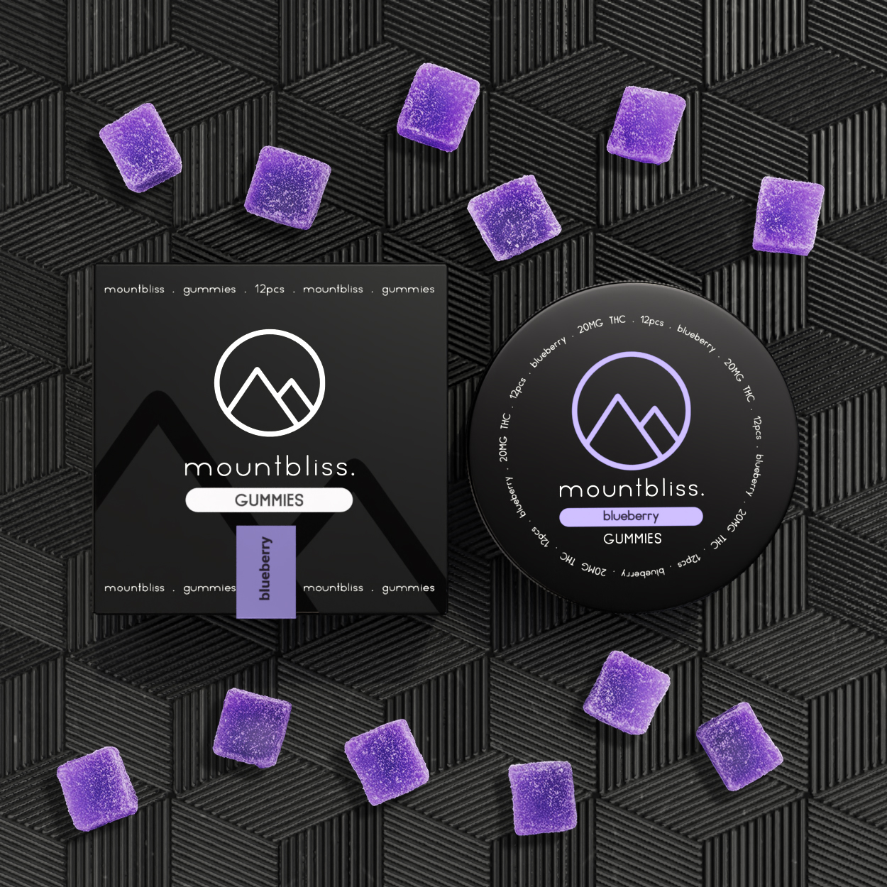 Blueberry Gummies 20MG THC