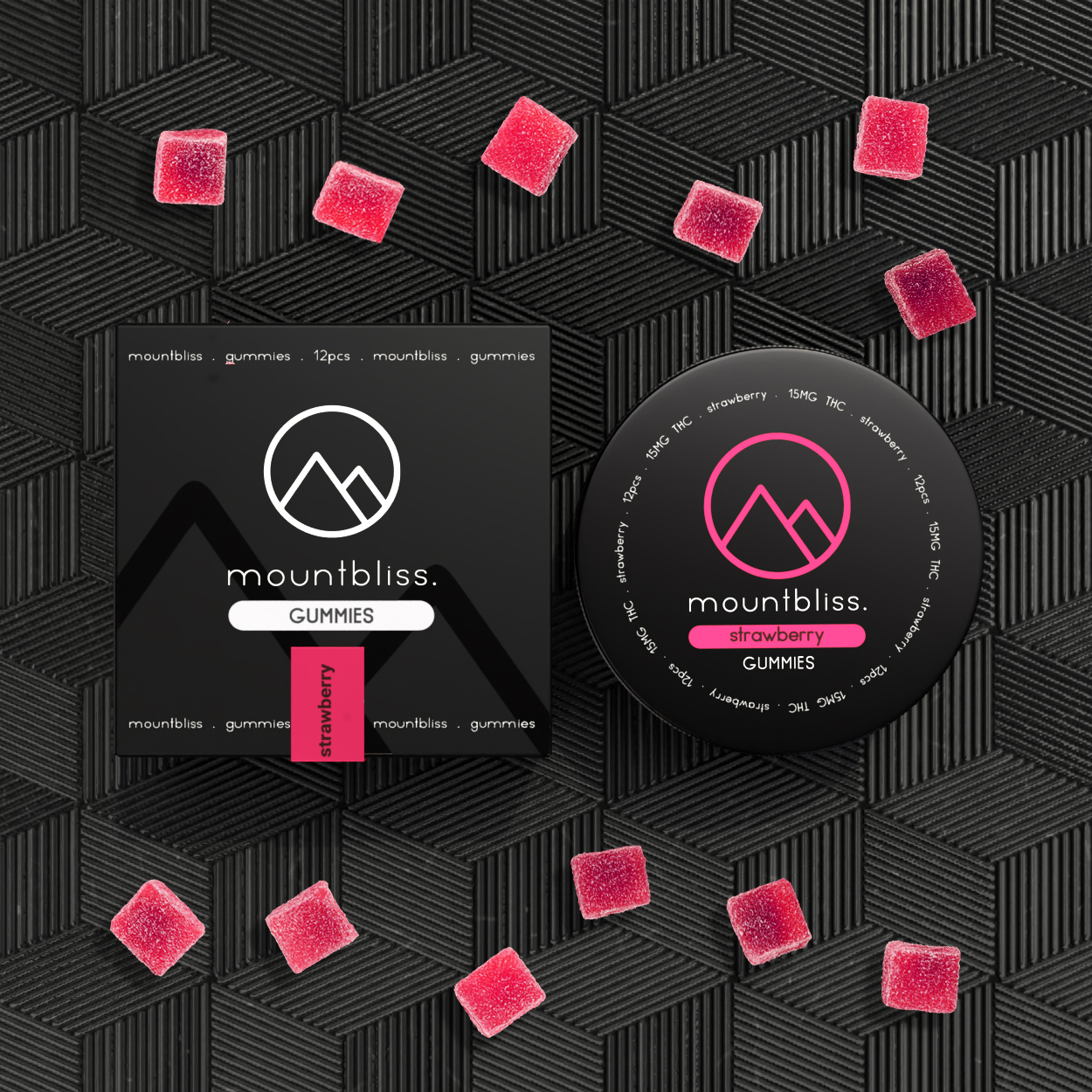 Strawberry Gummies 15MG THC