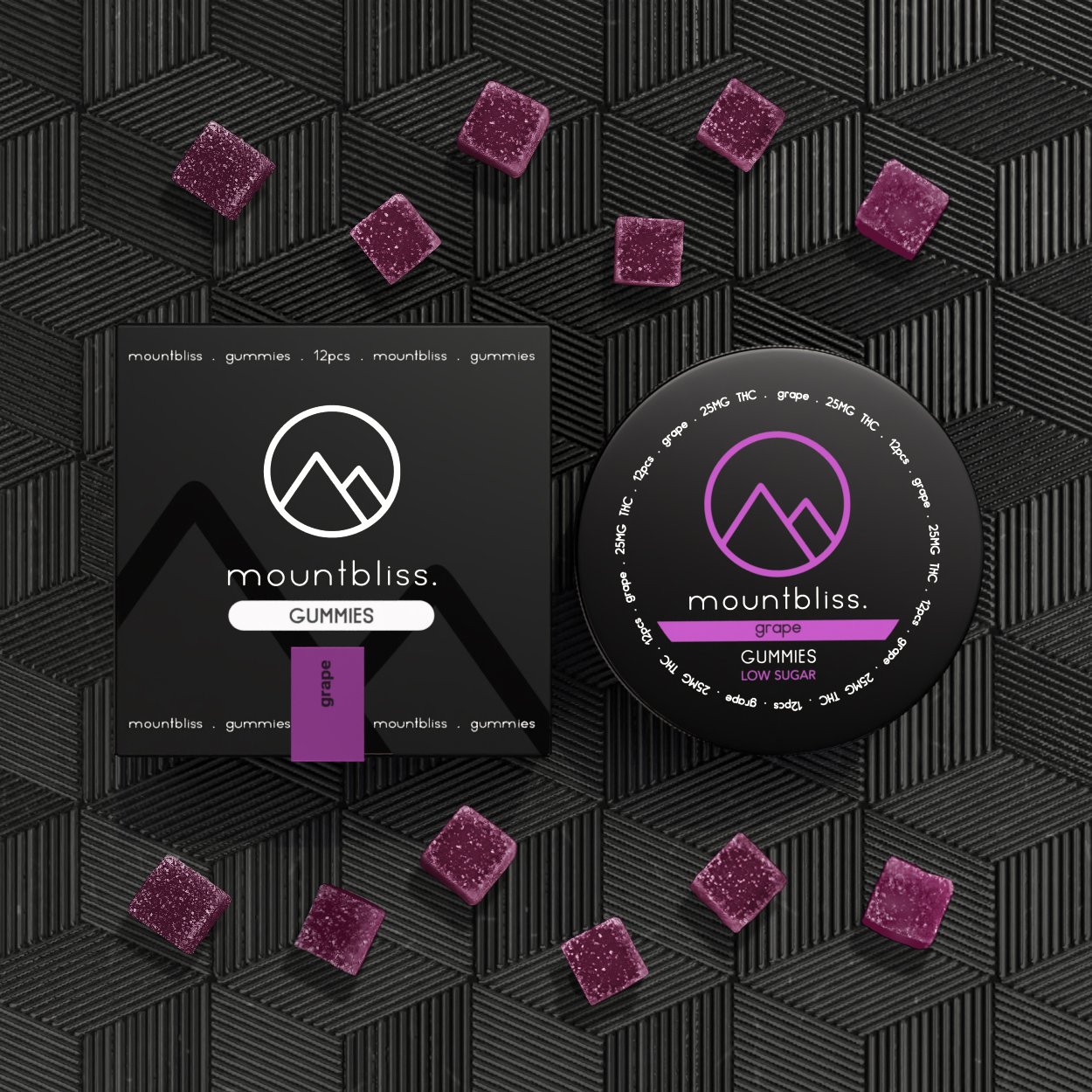 Grape Gummies 25MG THC