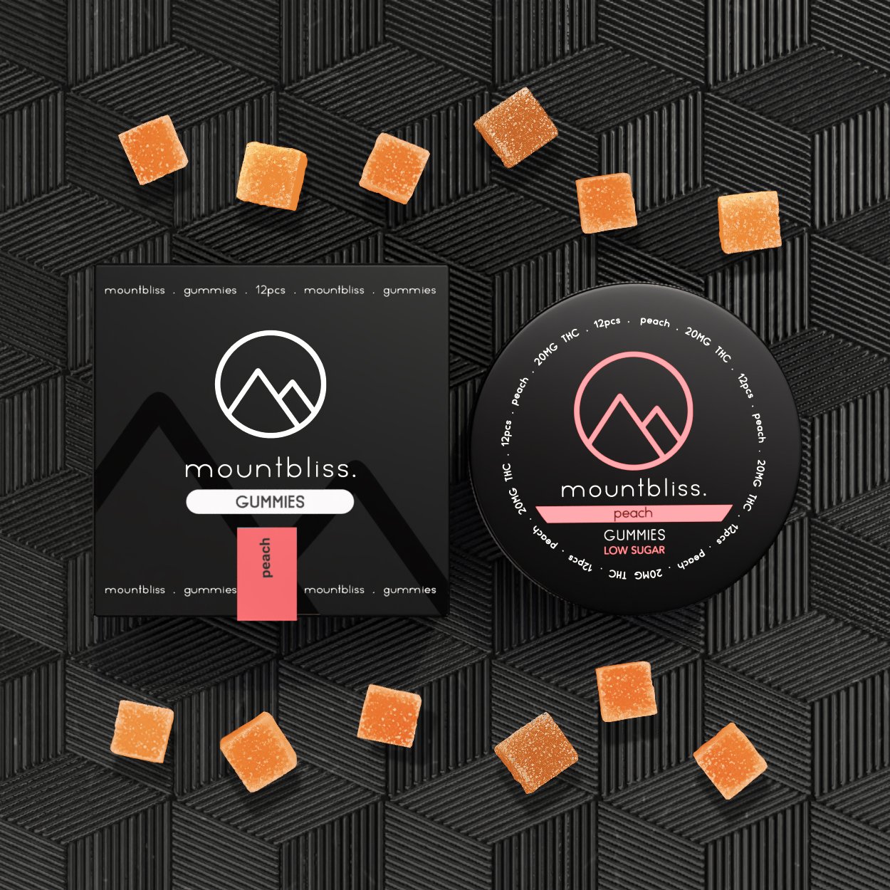 Peach Gummies 20MG THC