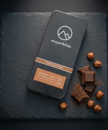 Hazelnut Chocolate Bar – 250MG THC | 33% Cacao